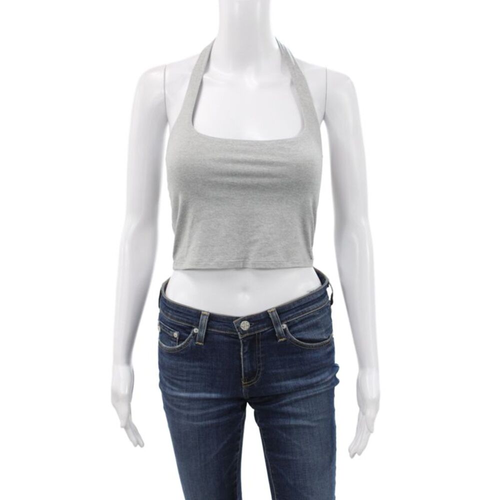 Vuori Womens Cotton Blend Basic Sports Bra Gray Size S